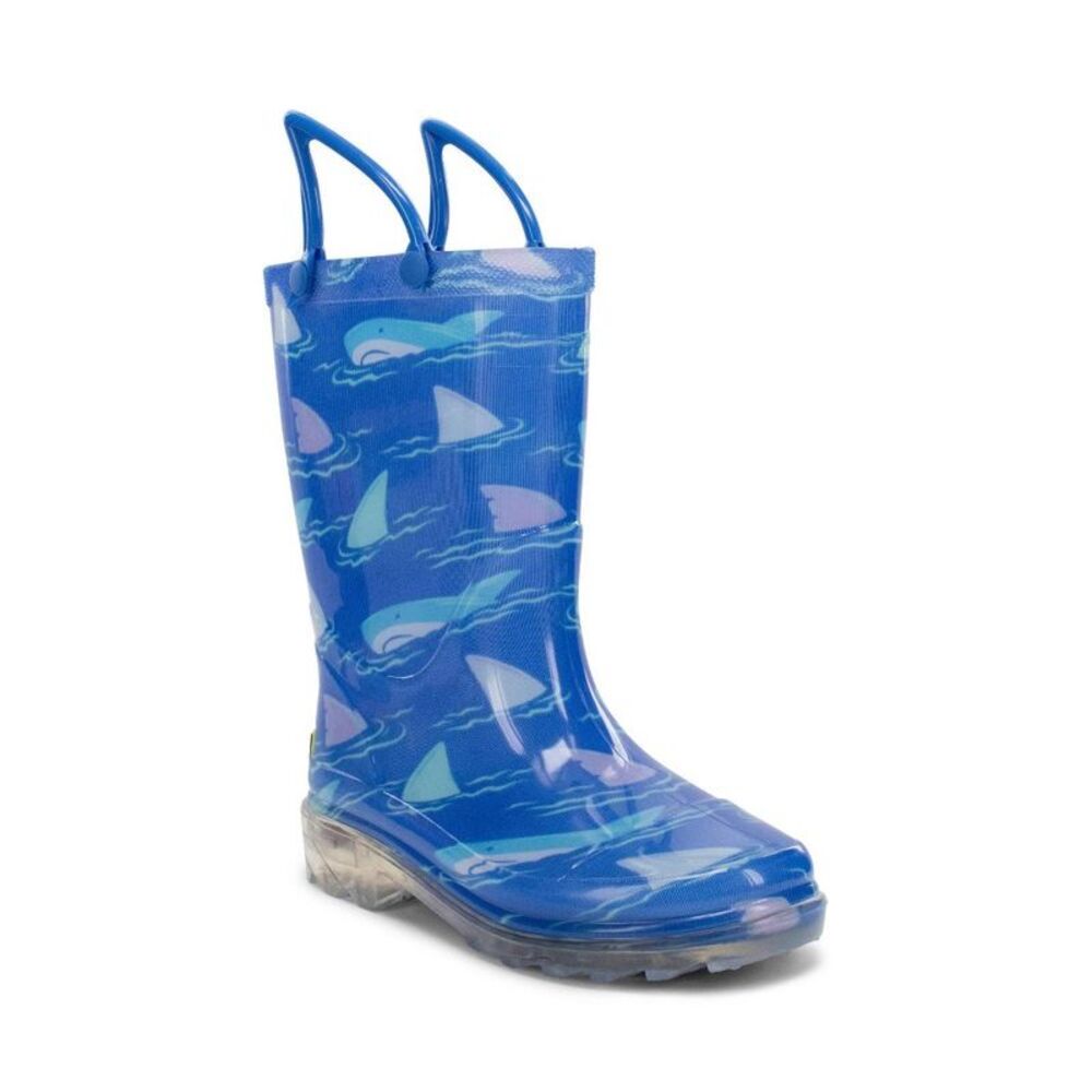 Western Chief -  Toddler Shark Fin Rain Boots - Dark  Blue